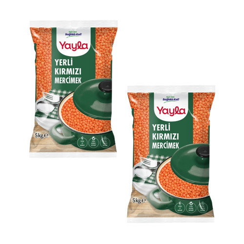 Yerli Kırmızı Mercimek 5 kg x2
