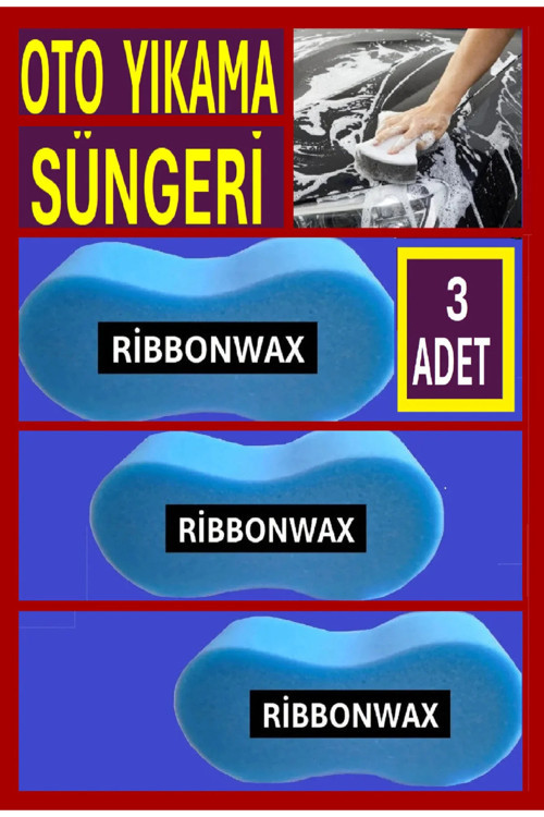 Oto Yıkama Süngeri 3 Adet