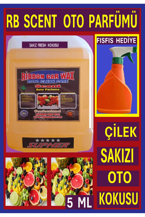 Rb Scent Oto Kokusu ( Çilek Sakızı Freşh Kokusu ) 5 Lt