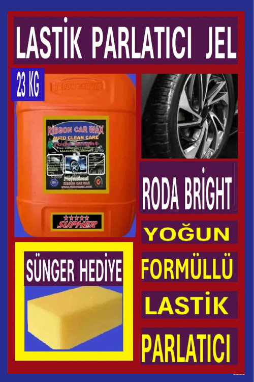 Rb Roda Bright ( Lastik Parlatıcı Siyahlaştırıcı Temizleyici Jel ) 23 Kg