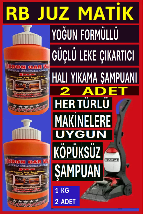 Rb Juz Matik ( Halı Yıkama Süpürge Makinesi Şampuanı ) 1 Kg 2 Adet