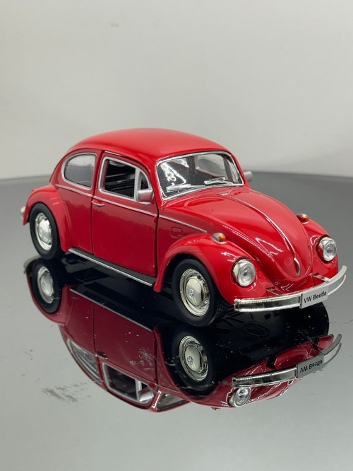 Volkswagen Beetle 1:32 ölçek Metal Çek bırak model araba 12 cm