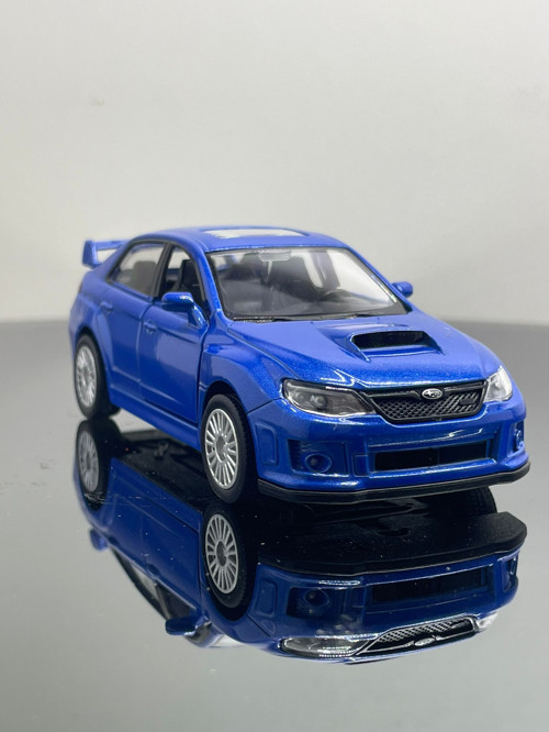 Subaru Wrx Sti 1:32 ölçek Metal Çek bırak model araba 12 cm