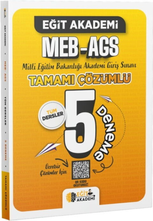 MEB AGS Tamamı Çözümlü 5 Deneme Mehmet Eğit