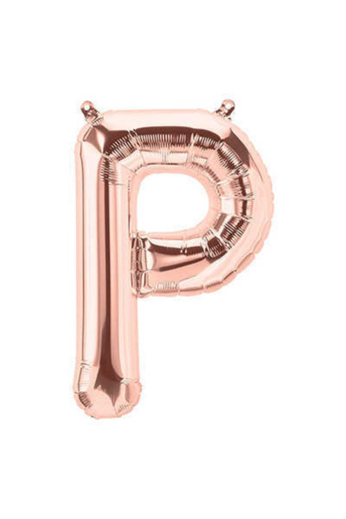 Rose Gold Folyo Balon 16" Inç 40 Cm ( P ) Harfi