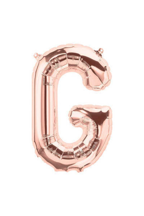 Rose Gold Folyo Balon 16" Inç 40 Cm ( G ) Harfi