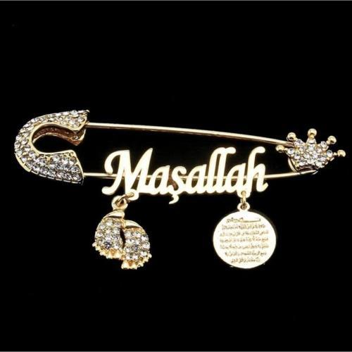 Maşallah Yazılı Bebek Yaka Iğnesi 39