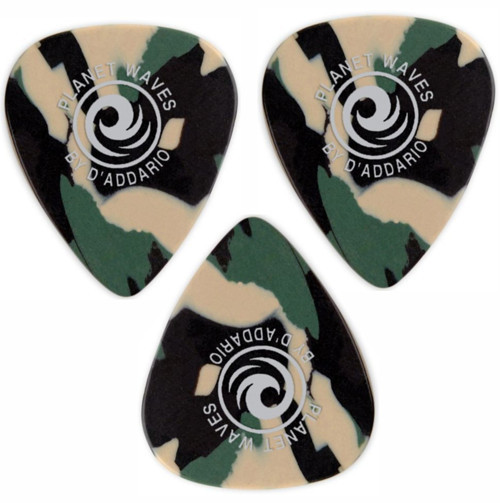 1CCF4K Gitar Penası 3 Adet Medium Kamuflaj