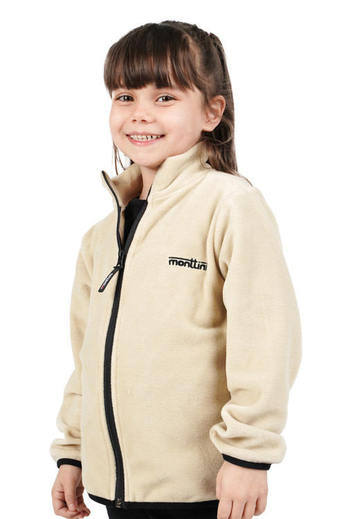 Kız Çocuk Polar Dik Yaka Fermuarlı Sweatshirt Hırka Ceket