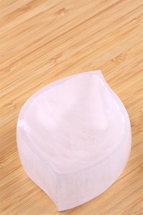 Selenit Doğal Taş Çanak Kase 11 Cm