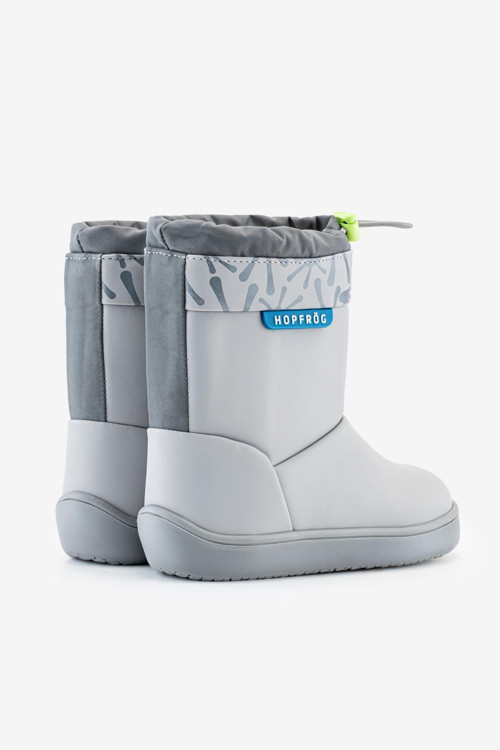 Rain Boots Süper Mat Havalı Gri Suya ve Soğuğa Dayanıklı Barefoot Çocuk Botu