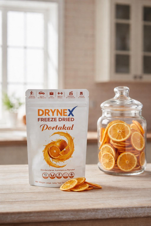 Dondurularak Kurutulmuş Dilim Portakal