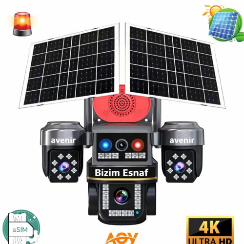AV S- 445 4 KAMERALI 4G SOLAR KAMERA