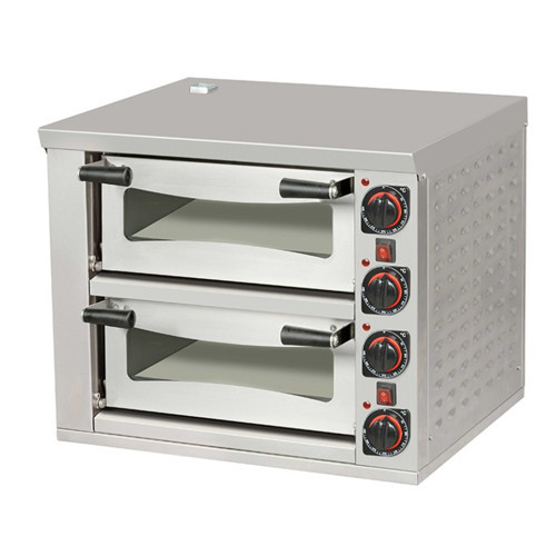 FPZ01.E21 U50 Elektrikli 2 Katlı Pizza Fırını 40x40