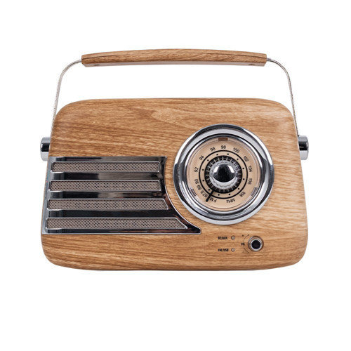 Retro Radyo ve Bluetooth Hoparlör Wooden