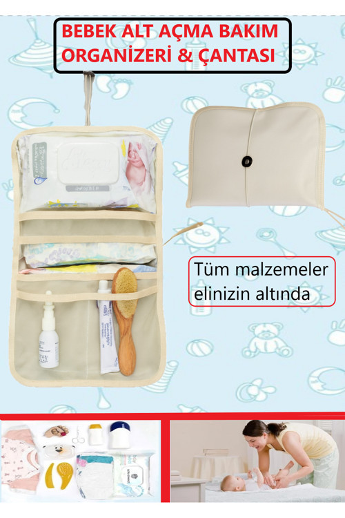 Bebek Alt Açma Bakım Çantası, Anne Bebek Çantası, Yenidoğan Alt Açma Organizer, Bebek Alt Değiştirme
