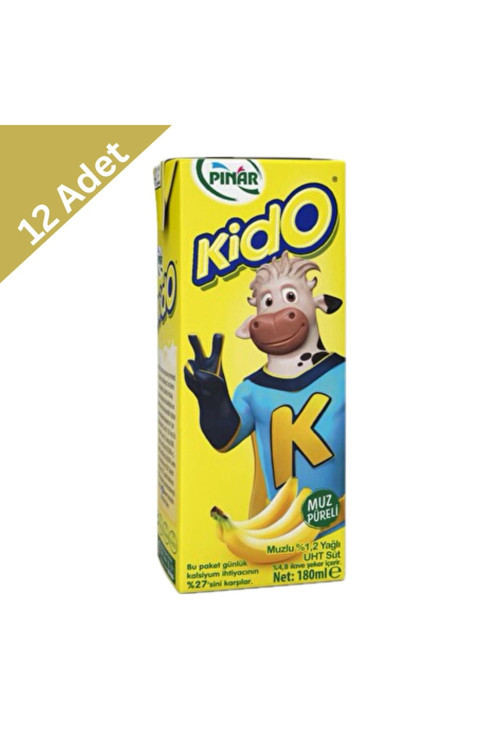 Kido Muzlu Süt 180 Ml X 12 Adet