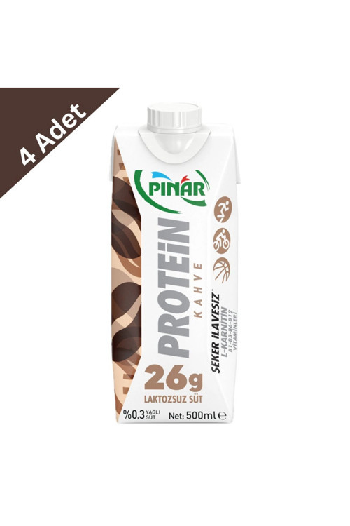 Protein Kahveli Süt 500 Ml X 4 Adet