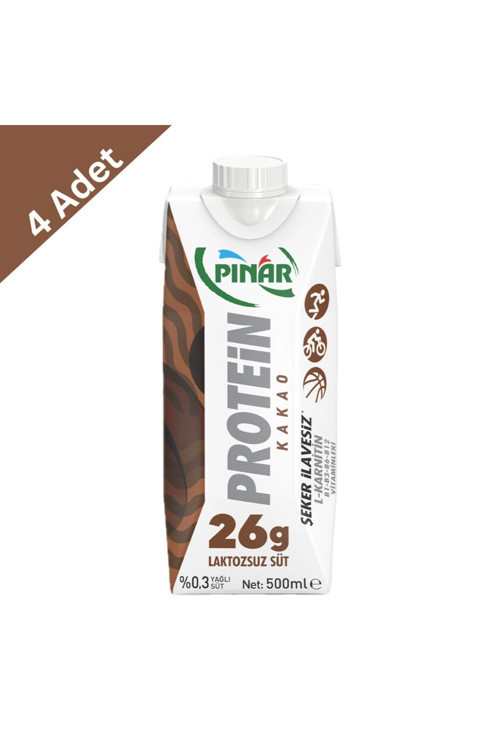 Protein Kakaolu Süt 500 Ml X 4 Adet