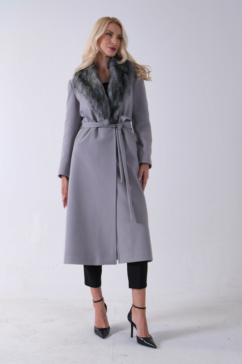 Seyyar Kürklü Astarlı Kaşe Kaban