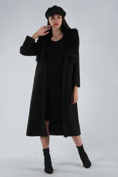 Seyyar Kürklü Astarlı Kaşe Kaban