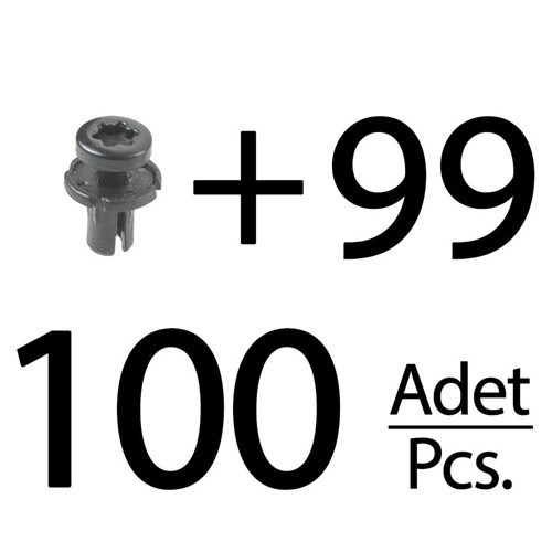 Audi ve Volkswagen için Tampon Klipsi- Kısa- 100'lü