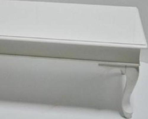Orta 17764 Sehpa ST Klasik Model Kayın ASLAN ayak parlak beyaz Demonto El Yapım 