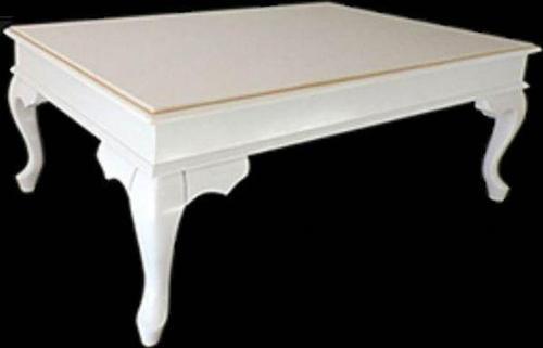 Orta Sehpa 17773 Klasik Model Kayın Aslan ayak demonto beyaz sarı oluk El Yapım