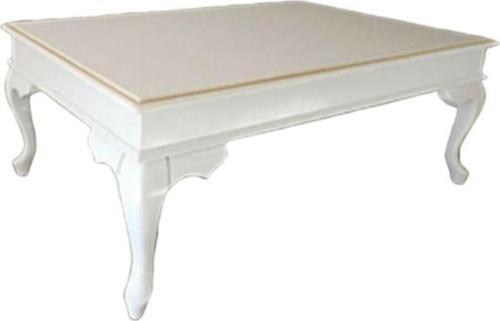 Orta Sehpa 18525 Klasik Kayın demonto Aslan Ayak MDF Tabla beyaz Lake El Yapım 