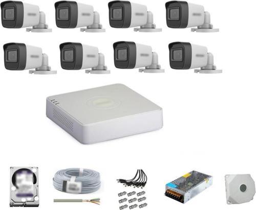 8 Kameralı Dış Ortam Güvenlik Kamera Seti 2 Tb Hdd