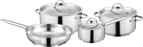 Essentials 7 Parça 18/10 Paslanmaz Çelik Tencere Seti