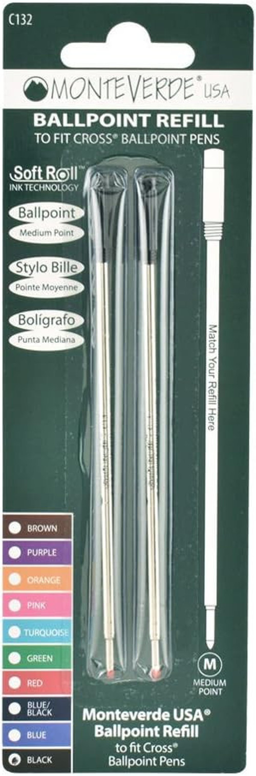 Refil Serisi C132 Metal Siyah Vidalı Yedek 2'Li M Uç