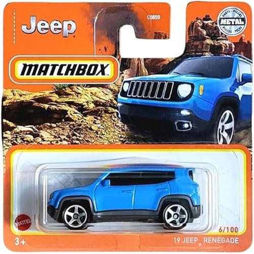 Matchbox - Jeep Renegade - Mavi (1/64) Hfr72