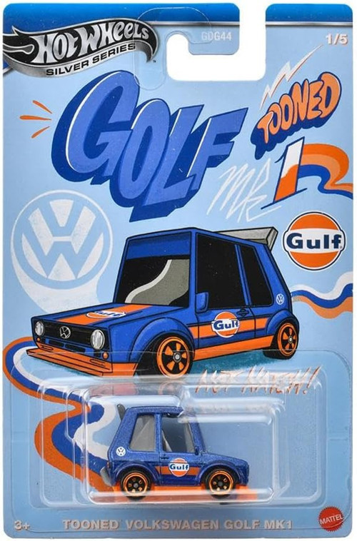 Silver Series Tooned Gulf Racing - Tooned Volkswagen Golf Mk 1 Jcb62
