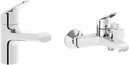 Serenity Lavabo Bataryası + Banyo Bataryası Seti