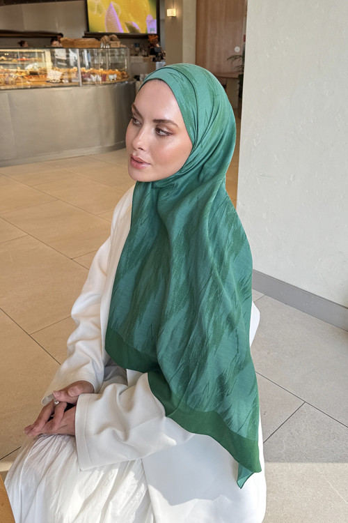 Cotton Line Şal Zümrüt Yeşili