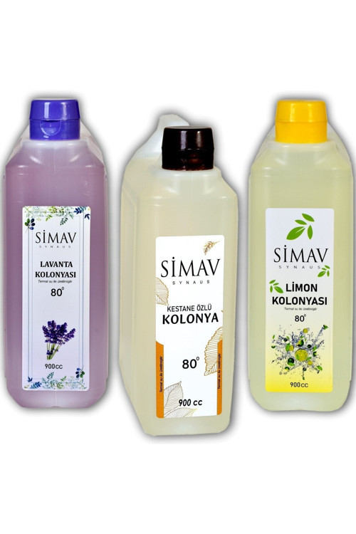 Termal Sulu Kolonya Seti 3'Lü - 900 Ml