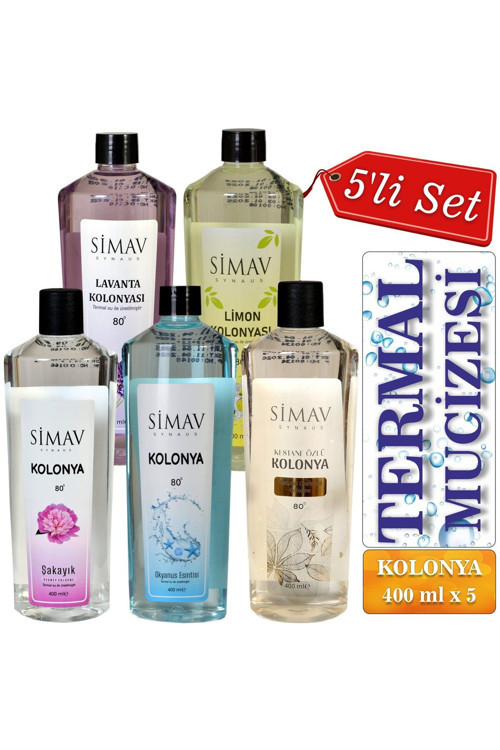 Termal Sulu Kolonya Seti 5'Li - 400 Ml
