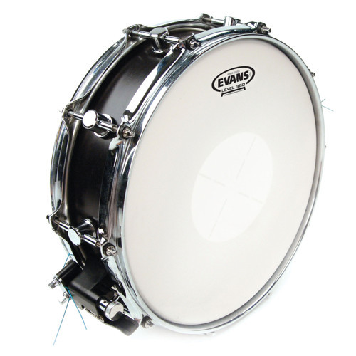 B14G1D 14" DERİ POWER CENTER TRAMPET KUMLU BEYAZ DOTLU