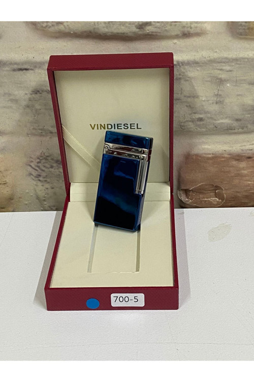 Mavi Gri Renk Gazlı Kişiye Özel Çakmak