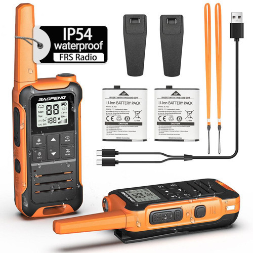 Baofeng Lisans Gerektirmez El Telsizi F22 | 22 Kanal | Type-C Şarjlı | 1400 mAh | 2’li Set