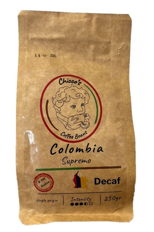 Colombia Decaf Çekirdek Kahve 250 Gr