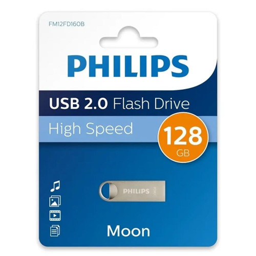 FM12FD160B/00 128GB Moon Klasik Gümüş USB 2.0 Metal Flash Bellek