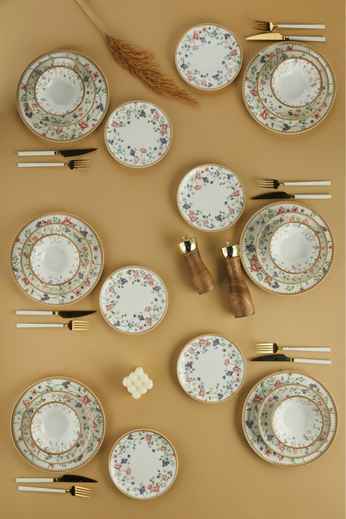 24 Parça Porselen Yemek Takımı CKR4069