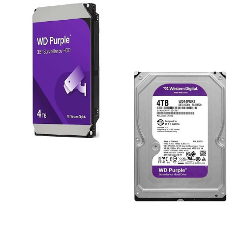 4TB Purple SATA 6Gb/s 128MB DV 7x24 WD44PURZ