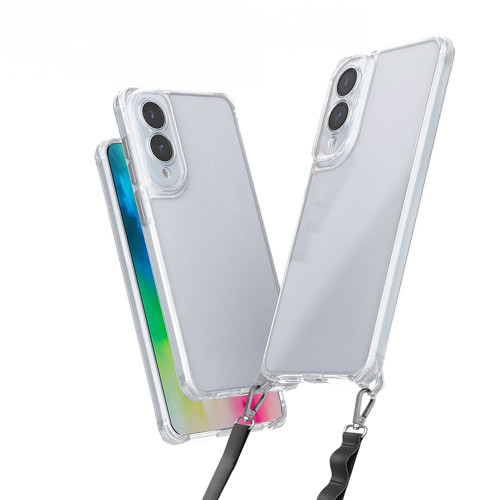 Galaxy S25 Edge Kılıf Airbagli Takılabilir Askı Aparatlı Snap Silikon Kapak