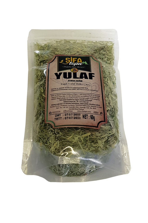 Yeşil Yulaf Samanı 1 Paket Yeni Mahsül Gölgede Kurutulmuş Yulaf Samanı 60 Gr.