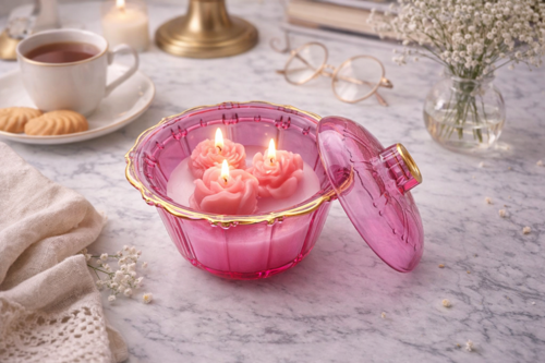 Kapaklı Şekerlik | Vintage Lüks Sunum Kasesi