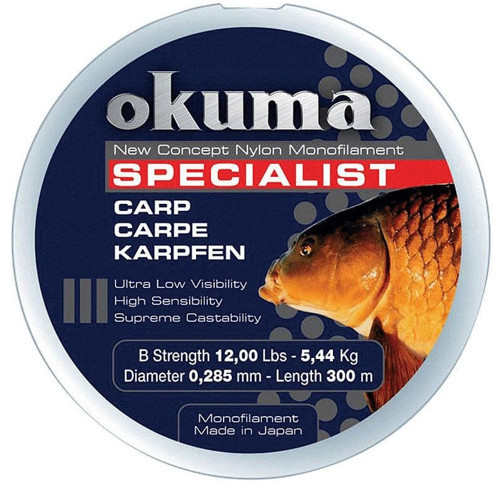 Carp 300 mt 28,00 lb 12,73 kg 0,43 mm Camou Misina