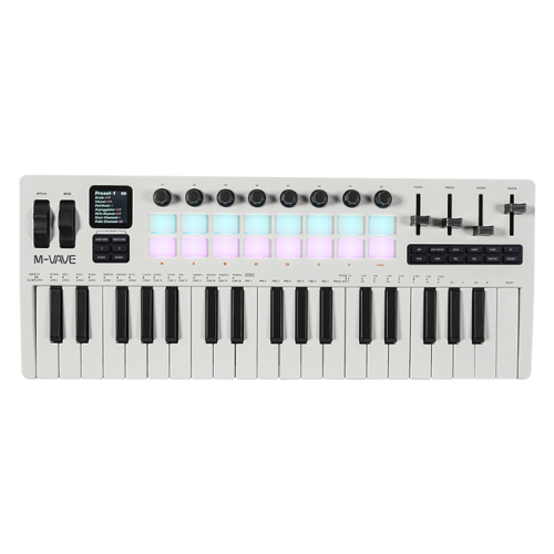 M-VAVE SMK 37 PRO MİDİ KLAVYE BEYAZ